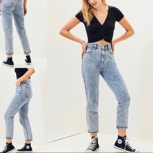 Pacsun Acid Wash Mom Jean